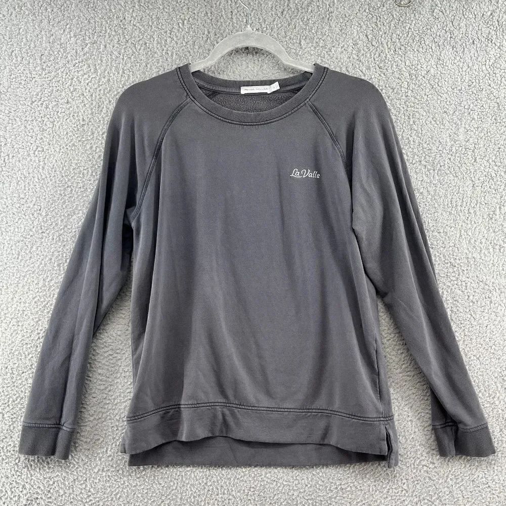 Peter Millar Women's Iron Lava Wash Relaxed Fleeceback Crew Sweatshirt La Valle